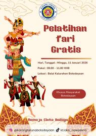 Karang Taruna Loka Nawasena Gelar Pelatihan Tari Gratis bagi Generasi Muda Botodayaan